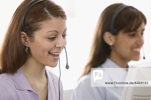 Geschäftsfrau Computer Headset