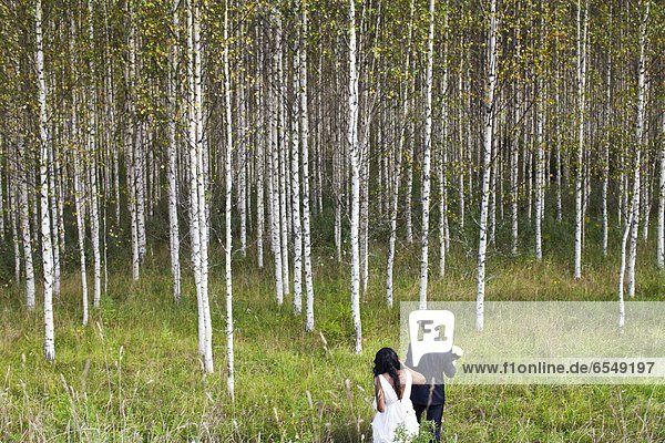 Hochzeit gehen Wald