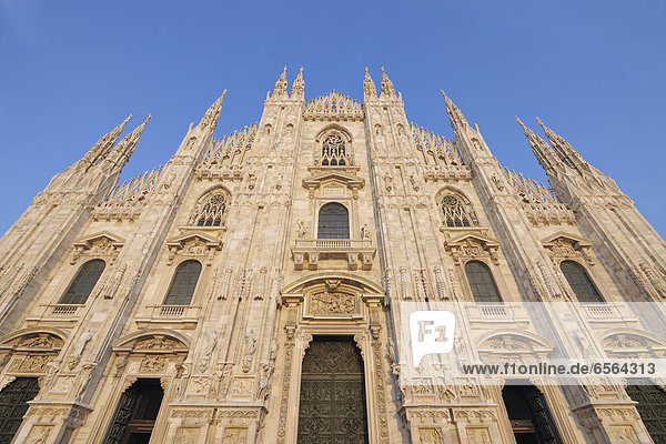 Europe  Italy  View of Milan Cathedral