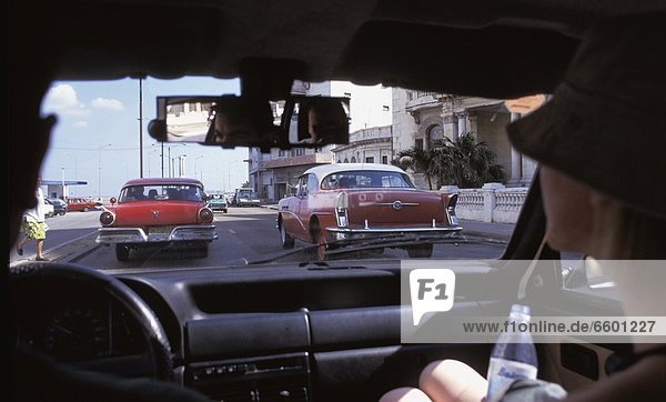 Riding In A Car In Havana