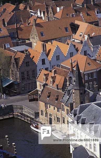 Rooftops Of Bruges  Aerial View