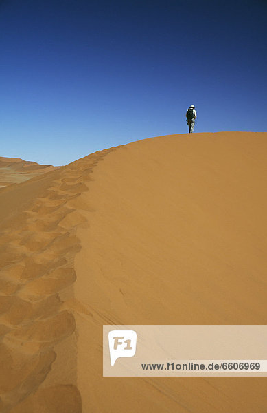 Mensch  Wüste  Sand  Düne  Namib  klettern
