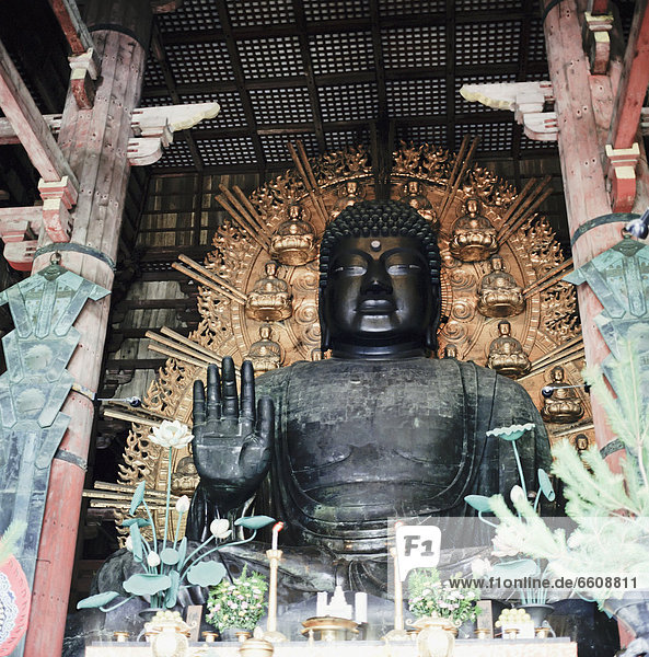 The Great Buddha Statue At Todaiji Temple