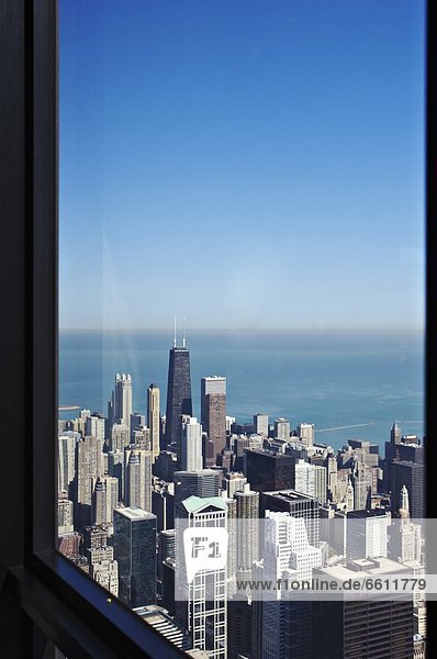 Erhöhte Ansicht  Aufsicht  Stadtansicht  Stadtansichten  aufspüren  Ansicht  Terrasse  Sears Tower