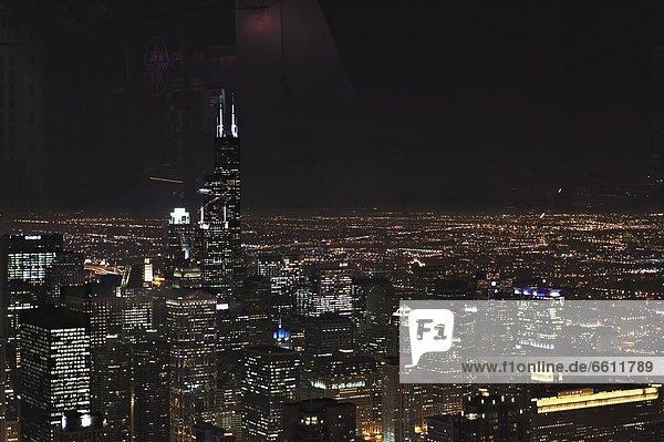 Stadtansicht  Stadtansichten  Nacht  Chicago