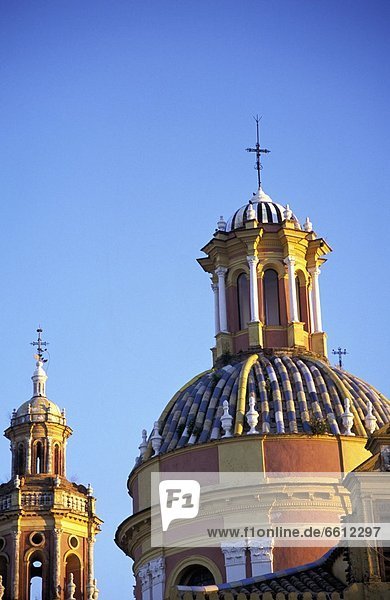 Tiled domes of San Lldeonso church