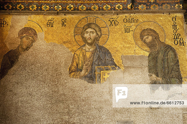 Sofia  Hauptstadt  Wand  Jesus Christus  Jungfrau Maria  Madonna  Mosaik
