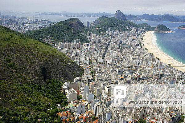Berg  Brotlaib  Zucker  Ansicht  Brasilien  Copacabana  Rio de Janeiro