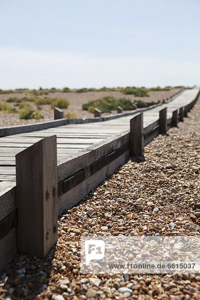 Walkways Over The Shingle At Dungeness In Kent  Uk © Toby Adamson / Axiom