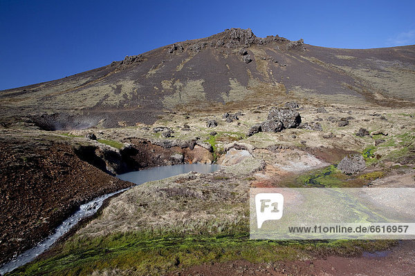 Thermalgebiet Ölfusdalur und Reykjadalur  Hveragerdi  Südisland  Island  Europa
