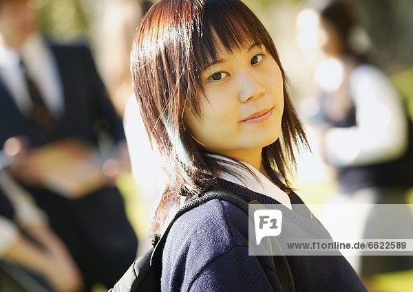 Portrait Of Asian Teenage Female Student