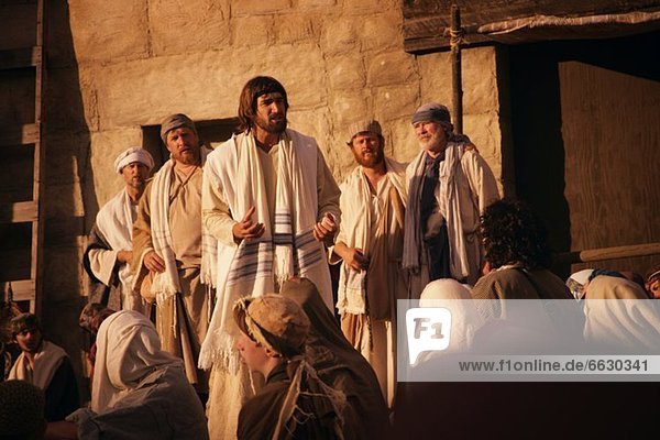 sprechen Jesus Christus Menschenmenge