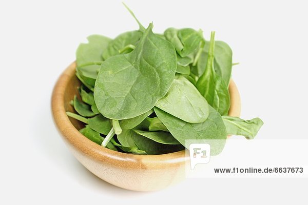 Spinach Leaves In A Bowl