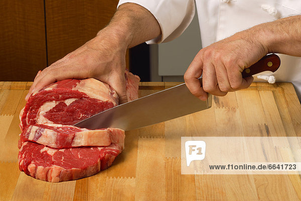 schneiden  Steak  Fleisch