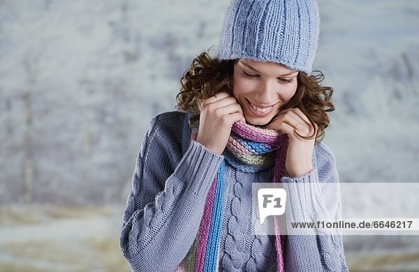 Woman Wearing Winter Clothing