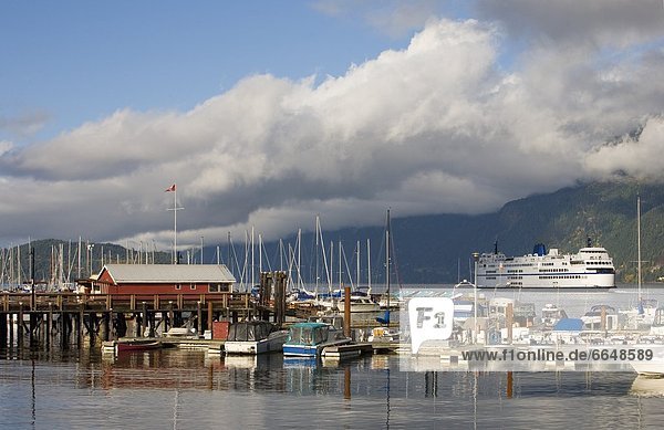 Boats Docked At A Harbor