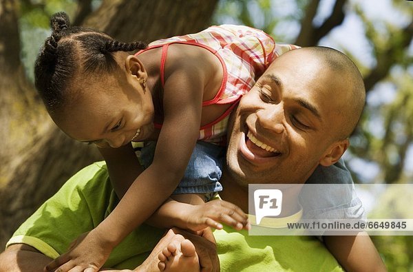 Father Playing With Daughter