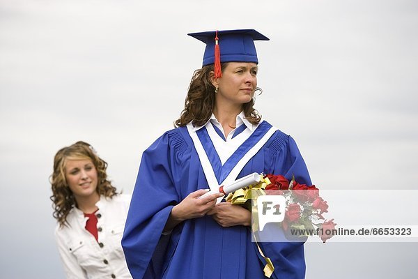 Blume  halten  Diplom