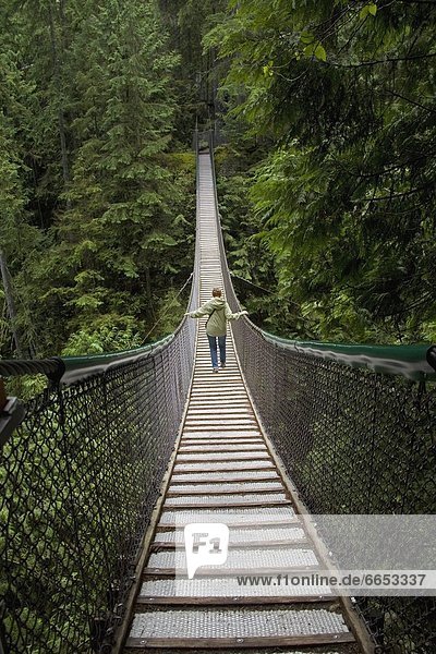 Brücke hängen Vancouver britisch Schlucht