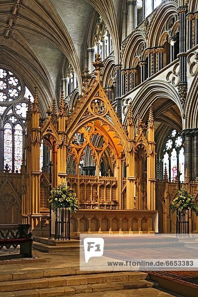 Lincoln Cathedral In Lincolnshire  England
