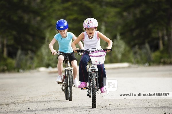 Children Riding Bicycles