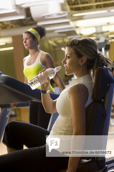 Women Working Out At The Gym