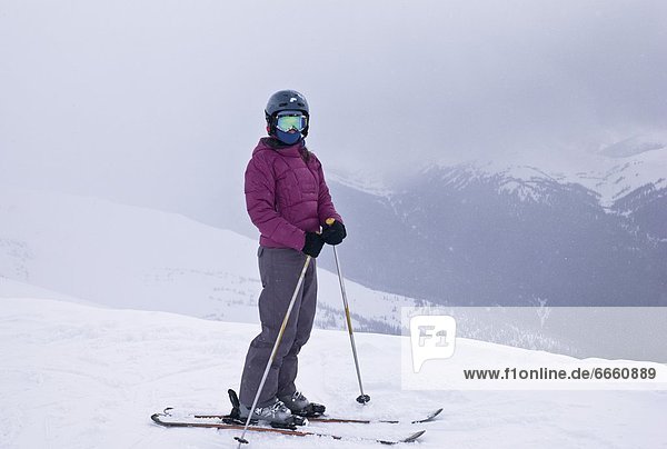 Skier  Whistler  British Columbia  Canada