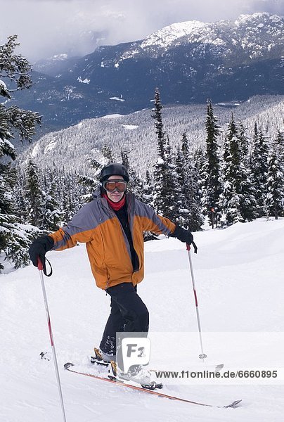 Skier  Whistler  Bc  Canada