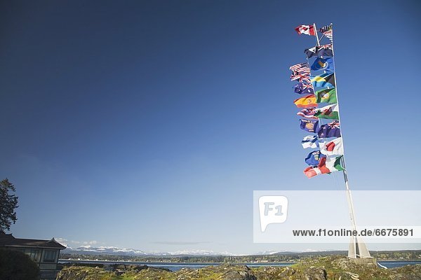 International Flags  Campbell River  British Columbia  Canada