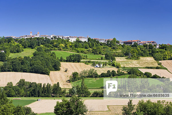 Rural French Town and Landscape