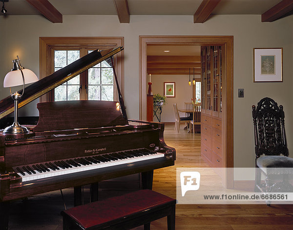 Grand Piano in a Home