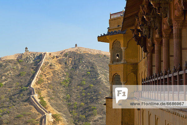 Amber Fort and Wall