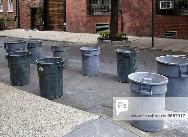 Trash Cans on the Street