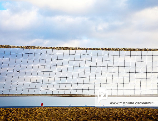 Volleyball am Strand Net