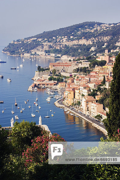 Seaside Town of Villefranche sur Mer in Southern France