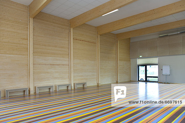 Colorful Gymnasium Floor
