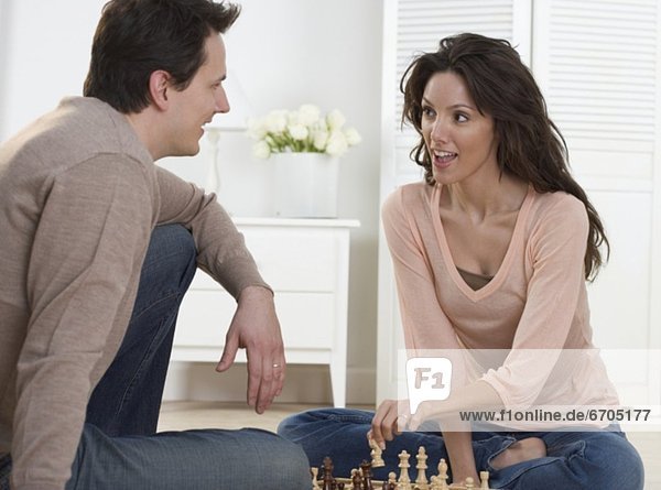 sprechen  Schach  spielen