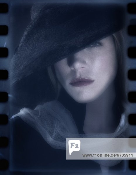Portrait of a mysterious woman