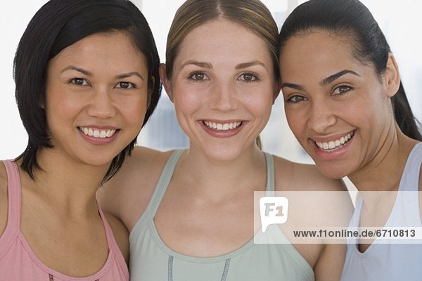 Close up of three women smiling