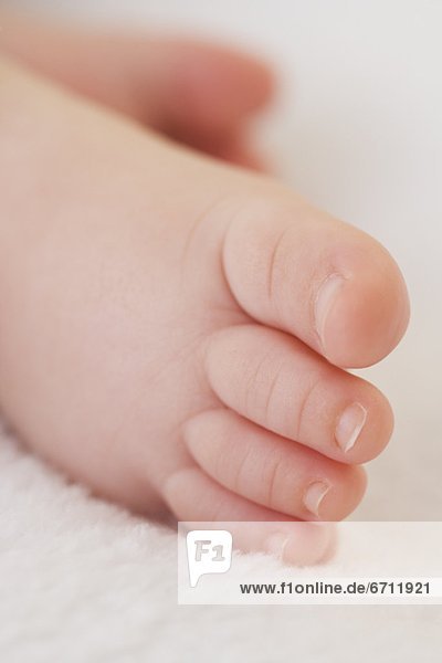 Close up of babyÕs foot