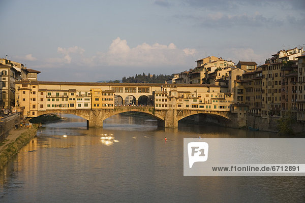 Bridge over river  Ponte Vecchio  Florence  Italy