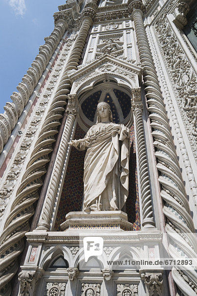 Statue on the Duomo Santa Maria Del Fiore  Florence  Italy