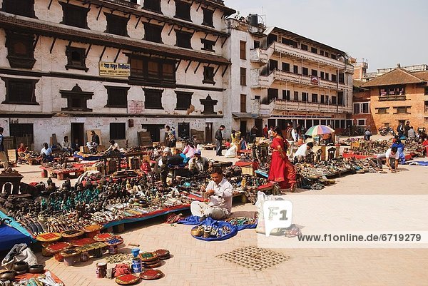 Market At Durbar Square  Kathmandu  Nepal
