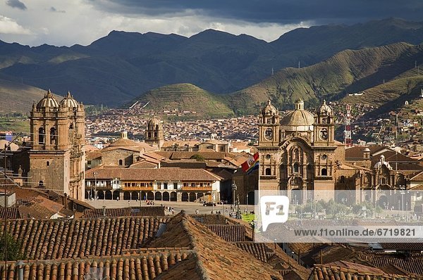 Plaza De Armas In Cusco  Peru