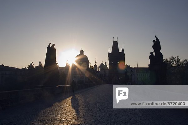 Karlsbrücke  Prag  Tschechische Republik