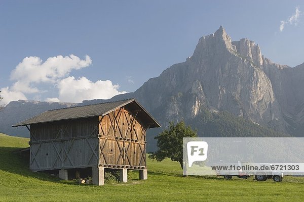 Wooden Barn  Castelrotto  Alto Adige  Italy