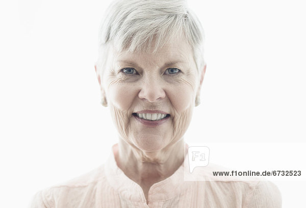 Portrait of cheerful senior woman