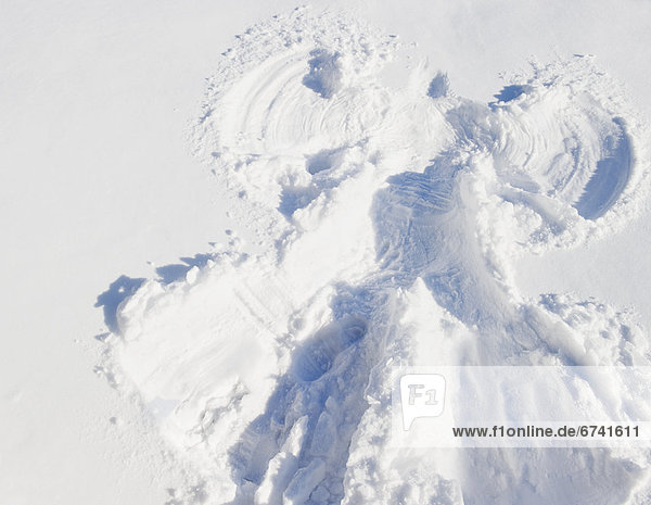 Vereinigte Staaten von Amerika USA Schneeengel Jersey City New Jersey