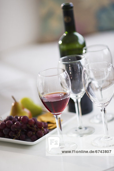 Wein  Frucht  Tisch
