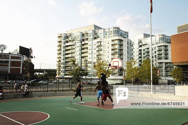 Outdoor Basketball Game  Toronto  Ontario